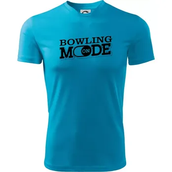 Pánské tričko Bowling mode - Pánské triko Fantasy sportovní (dresovina) - M ( Světlý tyrkys )