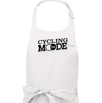 Kuchyňská zástěra Cycling mode - Dámská zástěra na vaření - Univerzální velikost ( Bílá )