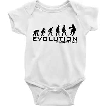 Kojenecký body Evoluce Basketball - Body kojenecké s krátkým rukávem - Krátký r. do 3 měs ( Bílá )