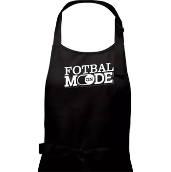 Kuchyňská zástěra Fotbal mode - Pánská zástěra na vaření - Univerzální velikost ( Černá )