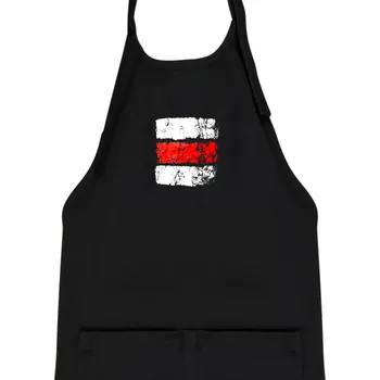 Kuchyňská zástěra Turistická značka - červená - Dětská zástěra na vaření - Univerzální velikost ( Černá )