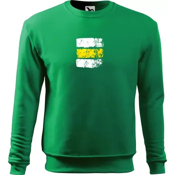 Pánská mikina Turistická značka - žlutá - Mikina Essential pánská - M ( Středně zelená )