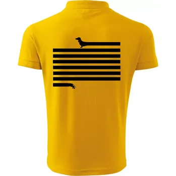 Pánská košile Jezevčík dlouhý - Polokošile pánská Pique Polo 203 - M ( Žlutá )