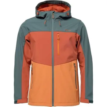 Pánská softshellová bunda Head SEVAN 2XL Tmavě šedá, Oranžová, Lososová