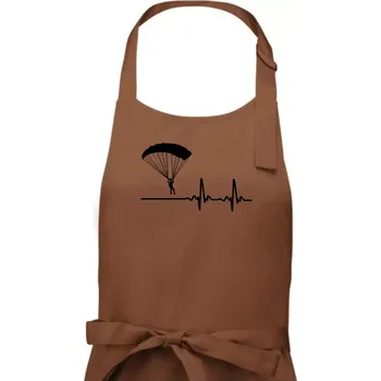Kuchyňská zástěra Paragliding EKG - Pánská zástěra na vaření - Univerzální velikost ( Kakaová )