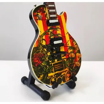 Elektrická kytara Miniatura kytary Music Legends PPT-MK009 DJ Ashba Guns N' RosesGibson Les Paul National Anthem Design