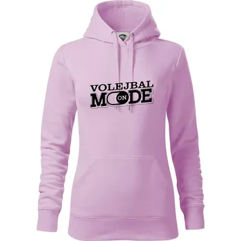 Dámská mikina Volejbal mode - Mikina dámská Cape s kapucí - S ( Orchid )