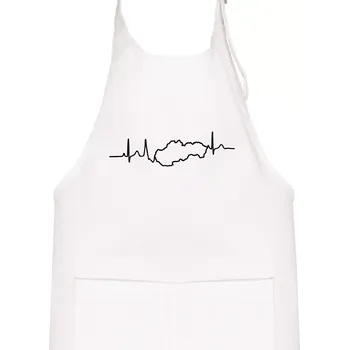 Kuchyňská zástěra EKG Slovensko - Dětská zástěra na vaření - Univerzální velikost ( Bílá )