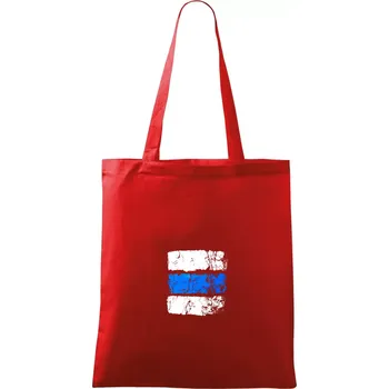 Nákupní taška Turistická značka - modrá - Taška bavlněná - 42 x 38 cm ( Červená )