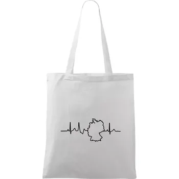 Nákupní taška EKG Německo - Taška bavlněná - 42 x 38 cm ( Bílá )