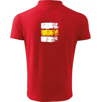 Pánská košile Turistická značka - žlutá - Polokošile pánská Pique Polo 203 - 5XL ( Červená )