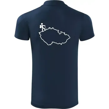 Pánská košile Český turista - Polokošile Victory sportovní (dresovina) - 2XL ( Námořní modrá (velmi tmavá - téměř černá) )