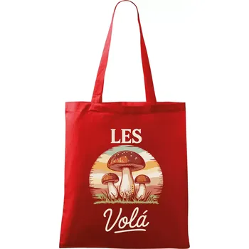 Nákupní taška Les volá - Taška bavlněná - 42 x 38 cm ( Červená )