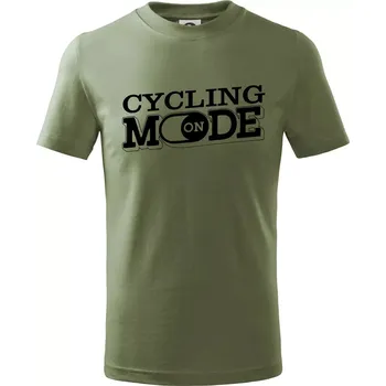 Chlapecké oblečení Cycling mode - Tričko dětské bavlněné - 104-110cm / 3-4 roky ( Khaki )