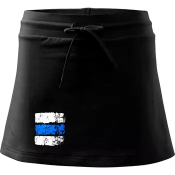 Dámská sukně Turistická značka - modrá - Sportovní sukně - two in one - S ( Černá )