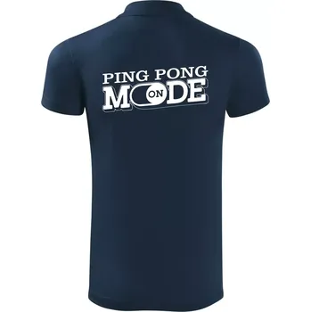 Pánská košile Ping pong mode - Polokošile Victory sportovní (dresovina) - 3XL ( Námořní modrá (velmi tmavá - téměř černá) )