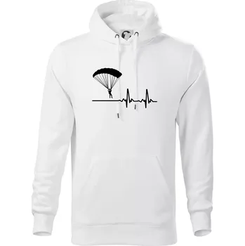 Pánská mikina Paragliding EKG - Mikina pánská Cape s kapucí - 5XL ( Bílá )