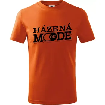 Házená mode - Tričko dětské bavlněné - 122 cm/6 let ( Oranžová )