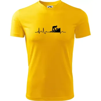 Pánská móda EKG pokrývač - Pánské triko Fantasy sportovní (dresovina) - S ( Žlutá )