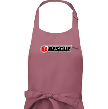 Kuchyňská zástěra Záchranář rescue kříž červený - Dámská zástěra na vaření - Univerzální velikost ( Starorůžová )