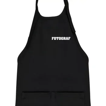 Kuchyňská zástěra Novinář nápis - Fotograf - Dětská zástěra na vaření - Univerzální velikost ( Černá )