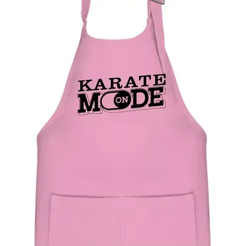 Kuchyňská zástěra Karate mode - Dětská zástěra na vaření - Univerzální velikost ( Růžová )