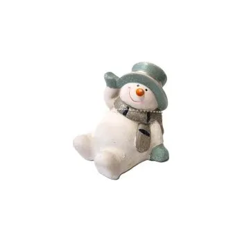 Vánoční dekorace Sněhulák mávajíci