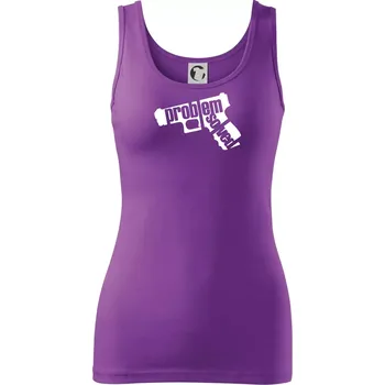 Dámské tričko Problém - zbraň - Dámské tílko - 2XL ( Fialová )