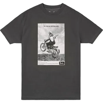 Pánské tričko Fender Vintage Ad Biker Tee Graphite XL + prodloužená záruka 3 roky