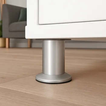 Nábytkové kování Interex Nábytková noha SANTIAGO / Chrom matný 80 mm