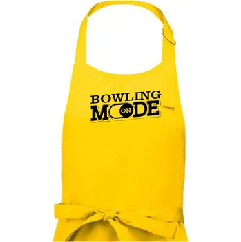 Kuchyňská zástěra Bowling mode - Pánská zástěra na vaření - Univerzální velikost ( Žlutá )