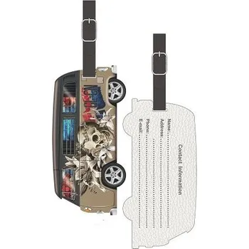 Příslušenství k zavazadlu ARGUS Jmenovka na zavazadla 3D Retro auto hnědé 23140004