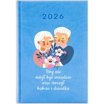 Kalendář Knižkový kalendář 2026 A5 FunnyCase modrý