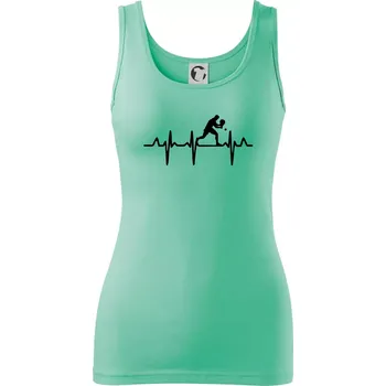 EKG stolní tenista stojící - Dámské tílko - 2XL ( Mátová )