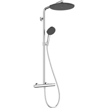 Sprchový set HANSGROHE - Raindance Alive S Puro Sprchový set s termostatem, 21x34 cm, 3 proudy, chrom 24592000