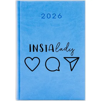 Kalendář Knižkový kalendář 2026 A5 FunnyCase modrý