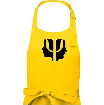 Kuchyňská zástěra Psychologie hlavy - Pánská zástěra na vaření - Univerzální velikost ( Žlutá )