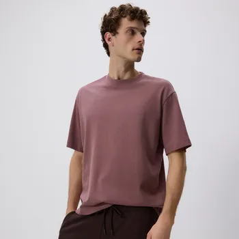 Pánské tričko Reserved - Bavlněné boxy tričko - světle fialová - 456EX-34X - 456EX-34X-S