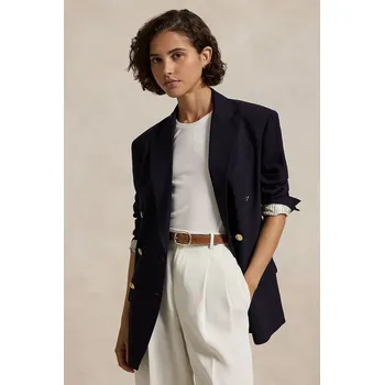 Dámské sako Vlněné sako Polo Ralph Lauren 211952717 námořnická modř 59X, vel. 36