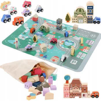 ostatní stavebnice Sada kostek s puzzlemi LandToys LT285, 135 dílků