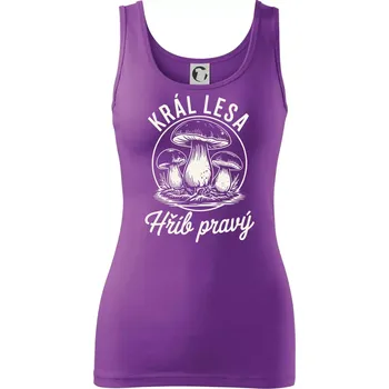 Dámské tričko Král lesa hřib pravý - Dámské tílko - S ( Fialová )
