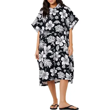 Osuška osuška Rip Curl Mixed Hooded Towel - Black/White one size