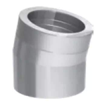 Komín Koleno 15°, tl. 1,0 mm, prům. 130 mm