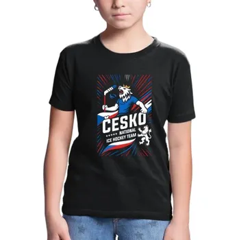 Žertovný předmět Česko - national ice hockey team - dětské tričko s potiskem- Tričkový.cz