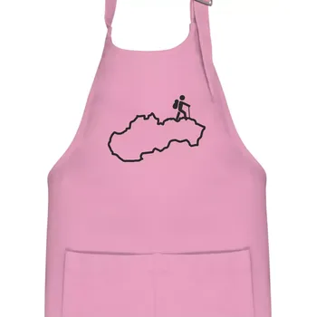 Kuchyňská zástěra Slovenský turista - Dětská zástěra na vaření - Univerzální velikost ( Růžová )