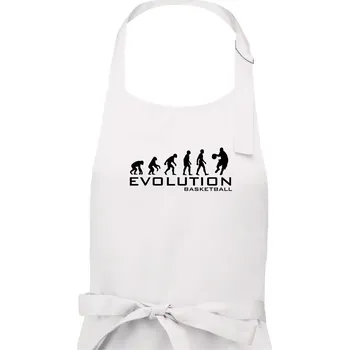 Kuchyňská zástěra Evoluce Basketball - Dámská zástěra na vaření - Univerzální velikost ( Bílá )