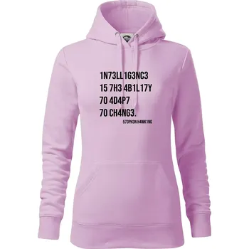 Dámská mikina Test inteligence - Stephen Hawking - Mikina dámská Cape s kapucí - XS ( Orchid )