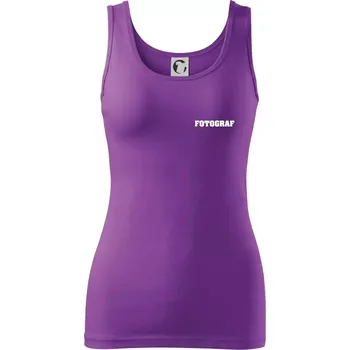 Novinář nápis - Fotograf - Dámské tílko - S ( Fialová )
