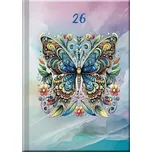 Praktik denní diář 2026 Motýl