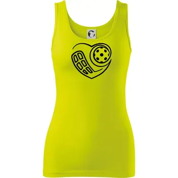 Dámské tričko Florbal love - Dámské tílko - 2XL ( Limetková )